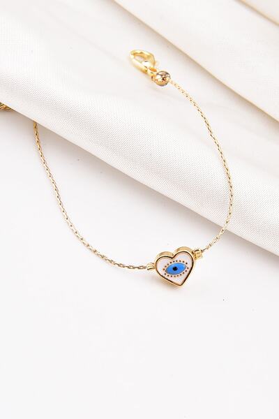 EUROMODA أحسب تصميم القلب سوار مقطع مطرز العين