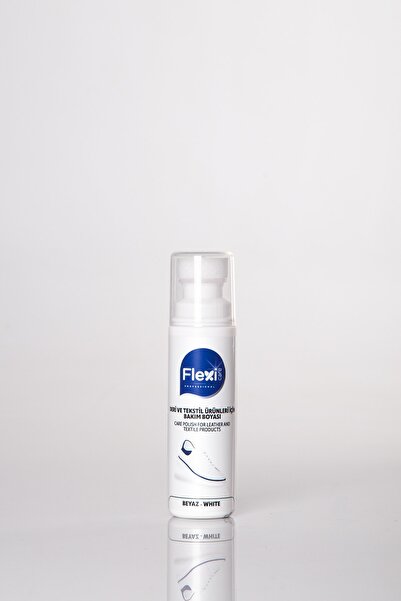 FLEXİCARE Siyah - Beyaz Aşkı Spor Beyaz Deri Ve Kumaş Beyaz Ayakkabı Boyası Bakımı 75 ml