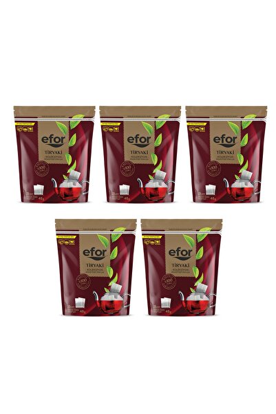 EFOR ÇAY Efor Demlik Poşet Çay Jumbo Tiryaki 40gr 25 Li X 5 Adet