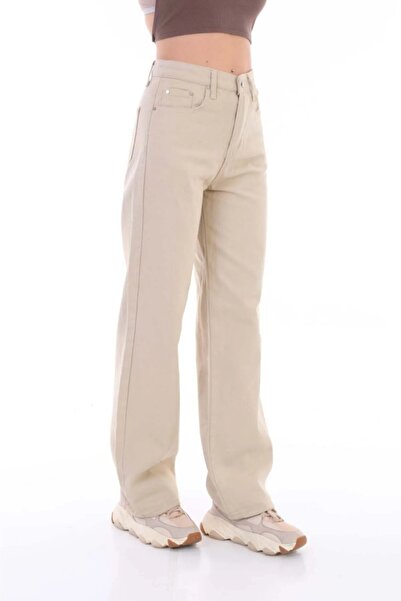 MAKRAS EXCLUSIVE Monera Rosa High Waist Boyfriend Wide Leg Jeans