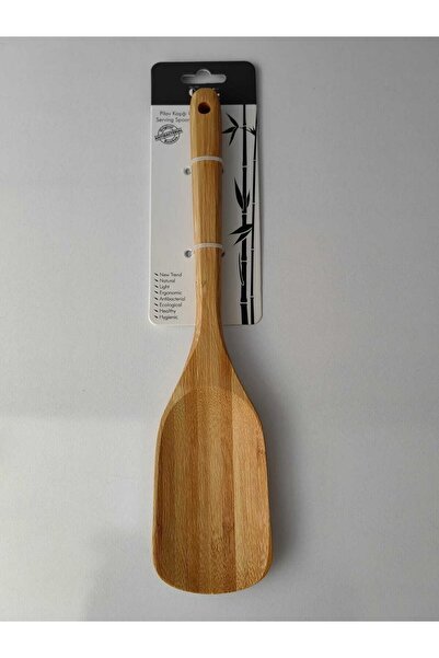 En Ucuz Mağaza ملعقة أرز بامبو أصلية مضادة للبكتيريا مقاس 40 سم