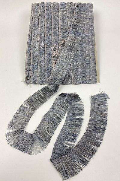 Hobigram Decorative Ribbon Anthracite Gray Flat Fringe Rope Tassel Ribbon – Decorative Ribbon, Stylish Design – Decorative Ribbon
