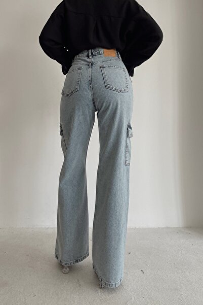 MAKRAS EXCLUSIVE Monera Rosa Front Slit High Waist Jeans