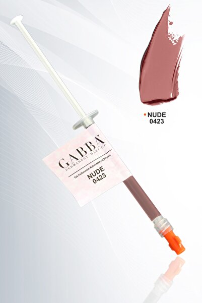 GABBA PERMANENT MAKE-UP 423- Nude Tek Kullanımlık Dudak Boyası Kalıcı Dudak R...