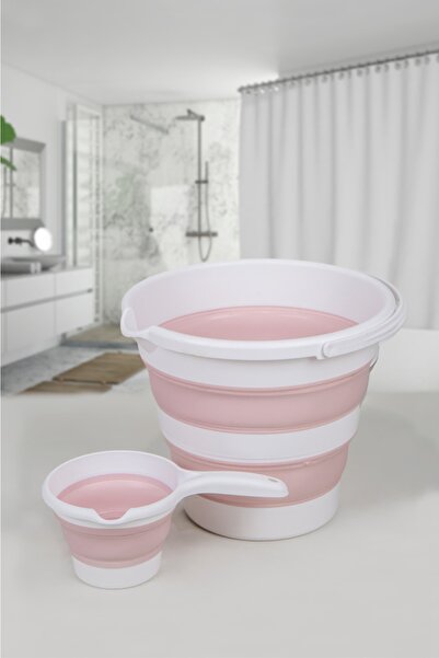 Çavdar Group 2'li Katlanabilir Kova - Maşrapa Seti Katlanır Akordiyon Su Kova...