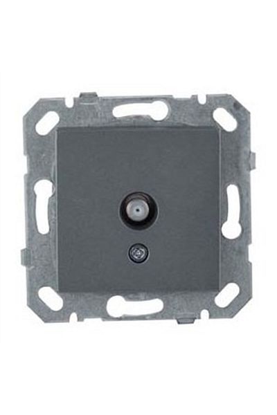 Netelsan Byobu Single Satellite Socket with F Connector Eco (SAT)mechanical Cover Smoked