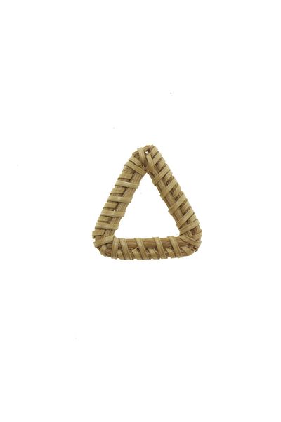 mutlu adım 20 Pieces 3cm Natural Wicker Accessory Triangle