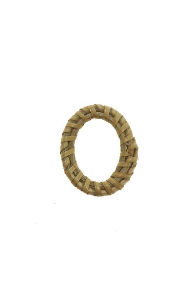 mutlu adım 20 Pieces 4x3cm Natural Wicker Accessory Oval