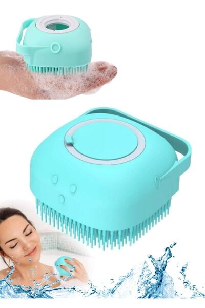 Kitchen Beauty Silikon Banyo Duş Kesesi Duş Jeli Hazneli Şampuan Vücut Peelin...