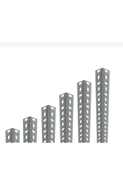 RafKing 2 Adet 1,50mm 200 Cm Galvaniz Çelik Raf Profil metalik