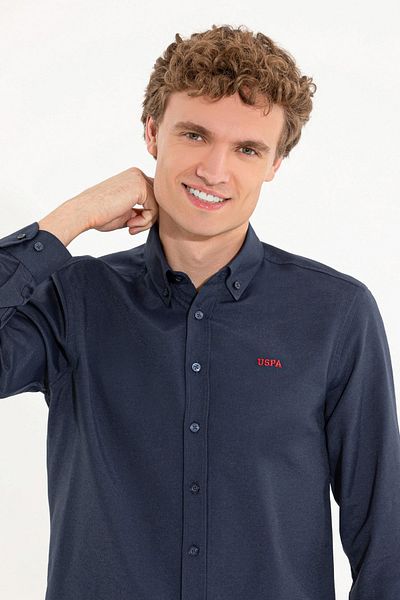 U.S. Polo Assn. Ανδρικό πουκάμισο - Navy Blue