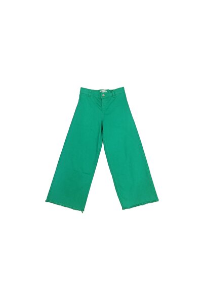 Escabel Pantaloni largi din gabardină cu talie înaltă pentru fete