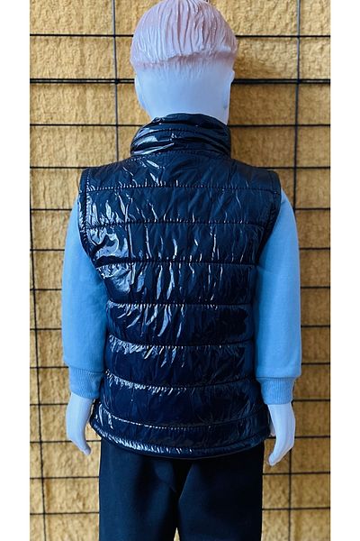 DG AURA Thick Inflatable Vest Pocket Detailed Zippered Embroidered