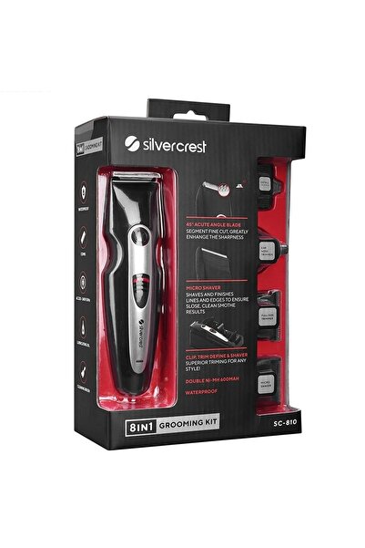 ANKTEK Silver Crest Sc810 Şarjlı Saç Sakal Traş Makinesi 8 In 1 Erkek Bakım S...