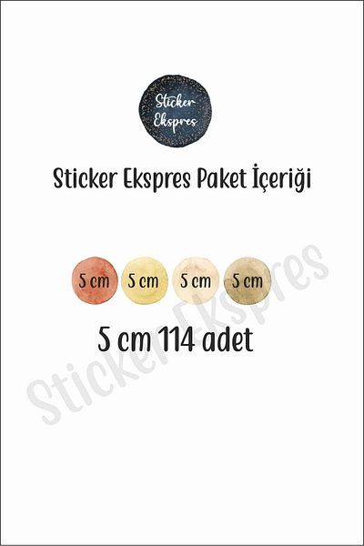 Sticker Ekspres Set de autocolante de perete pentru cameră pentru copii, 5 cm, cald, acuarelă