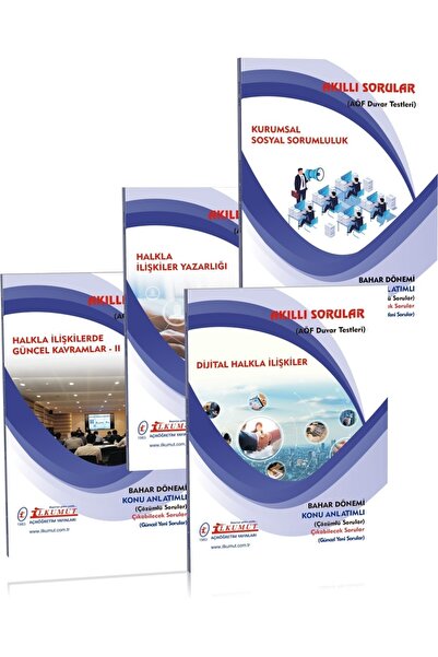 İlkumut Yayınları Aöf Halkla Ilişkiler Ve Tanıtım 2.sınıf 4.yarıyıl Bahar Dön...