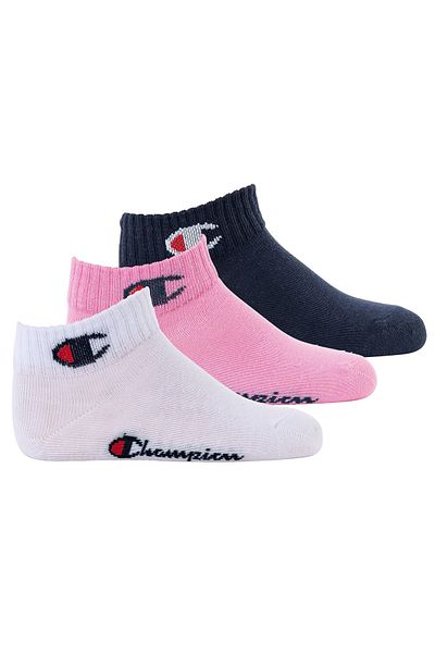 Champion Kinder-Socken, 3er-Pack – Viertel, einfarbig