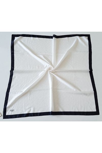 Hint İpek Eșarfă Monogram Off White