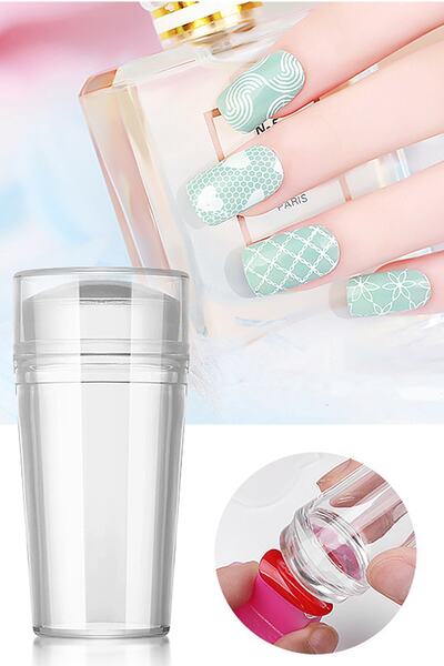 TechnoStation Tırnak Süs Damgalama French Stamper Aleti Pratik Tırnak Şekille...