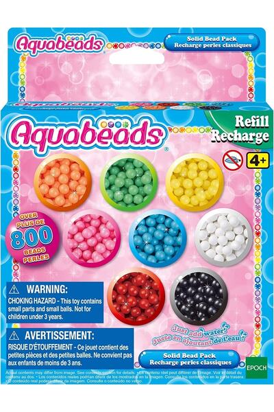 Tower Toys Epoch Aquabeads Boncuk Paketi, 800 Parça Aquabeads Yedek Boncuk Paketi 31517