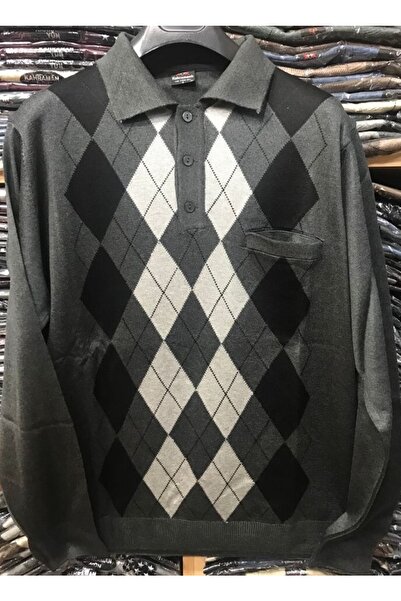 MODA Πουλόβερ με κουμπιά με λεπτό πλεκτό σχέδιο Dad