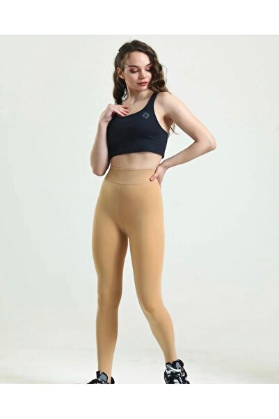 TERMALHANE Ten Görünümlü Termal Kışlık Içi Polarlı Çorap