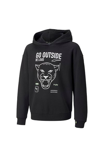 Puma Kids Суичър с качулка с графични шарки Uv - мл