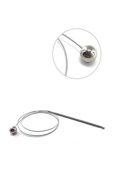 Sultan Crochet Skewer with Stop Steel Wire Thread No:6 (80 cm)