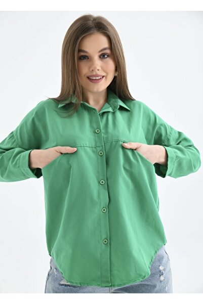 modasindoma Жіночий гольф з кишенями великого розміру