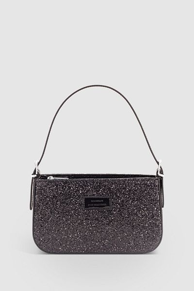 Housebags Women's Stoned Black Buckle Baguette Bag 208