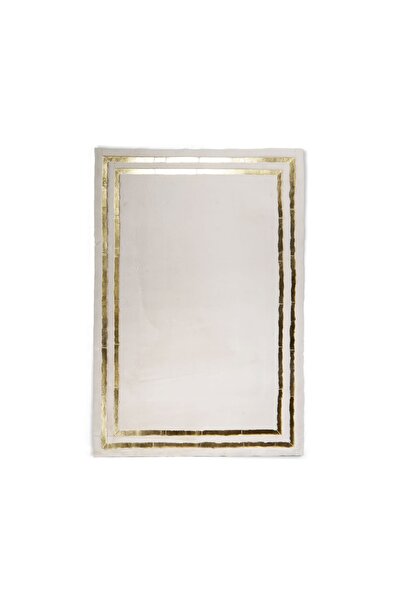 Dericibey Gold Varaklı Krem Peluş Halı