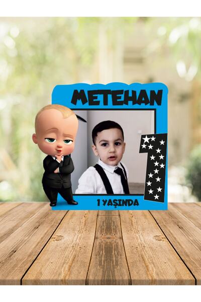 Melek Atölye Bebek Çocuk Doğum Günü Resimli Ahşap Magnet