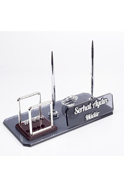 Ofistike Denge Topu Biblolu Kristal Masa Isimlik Denge Topu Biblosu Ofis Masa...