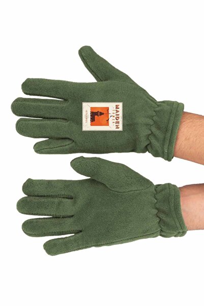 herotasarım Istanbul Maiden's Tower Patterned Fleece Snow Mask and Long Gloves Set - Bll2278