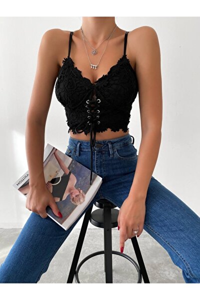 Rich Star Önden Bağlamalı Crop