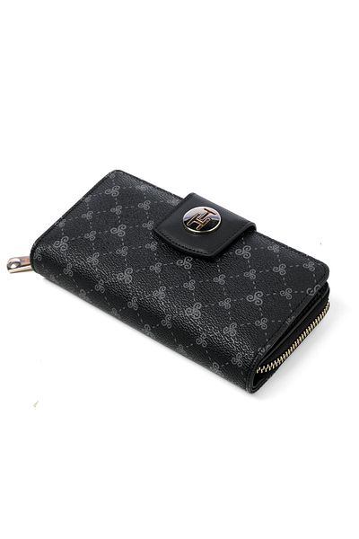 TH Women's Wallet & Card Holder Th-ys99-yc0005-l Black Logo