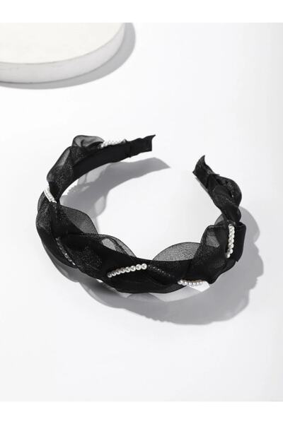 CSR AKSESUAR Πλεκτό Οργάντζα με Λεπτομέρεια Πέρλα