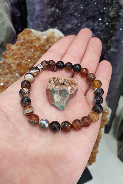 beautifulnaturelstones Akik Doğal Taş Bileklik 8 Mm ( Taş Hediye ) Aa Kalite