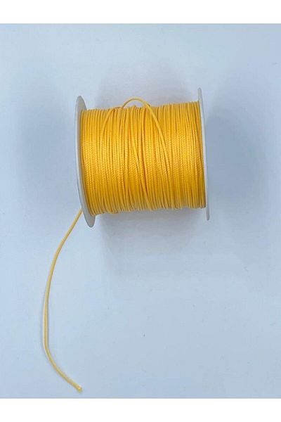 Hobimos Κίτρινο νήμα αλεξίπτωτου 1,0 mm (νήμα μακραμέ)