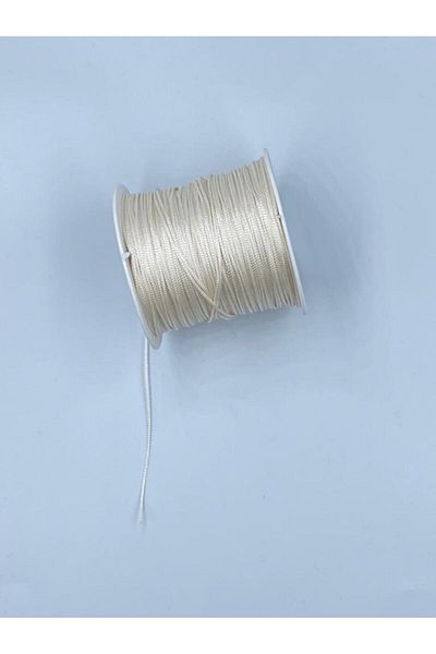 Hobimos 1.0 Mm Break Resistant Parachute String 100 Meter Cream Bracelet, Rosary String