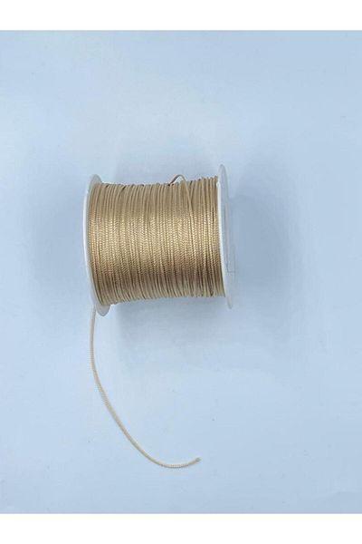 Hobimos 1.0 Mm Break Resistant Parachute String 100 Meters Beige Color Bracelet, Rosary String