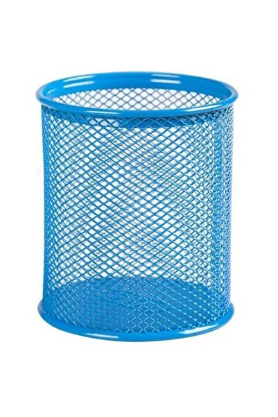 Mas Un suport pentru stilou cilindru metalic perforat Baby Blue 500