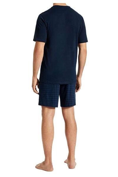 uncover by Schiesser Herren Schlafanzug 2-tlg. Set - Shorty, kurz, V-Ausschnitt, Baumwolle,