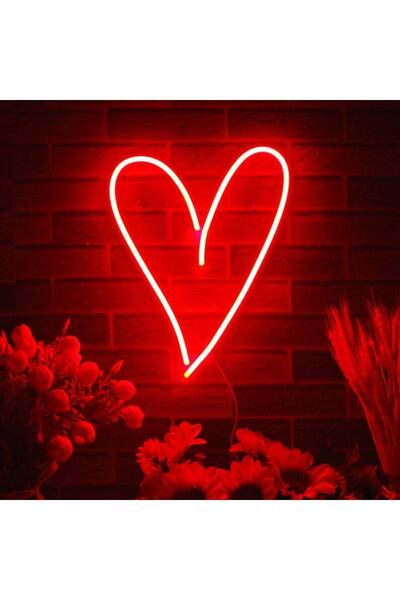 Dekoratif Kalpli Neon Aydınlatma Tablo