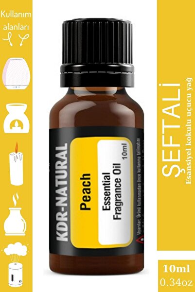 kdr grup kdr-natural Şeftali Uçucu Yağ Buhurdanlık Yağ Hava Nemlendirici Difü...