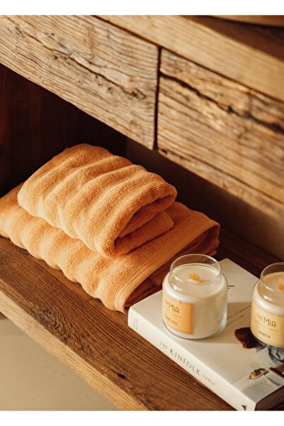 The Mia Fine Cotton Terracotta Face Towel 90x50 Cm