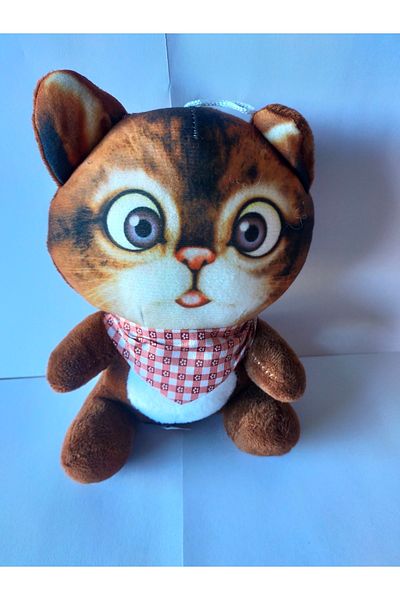 GÜVEN Digital Printed Plush Cat