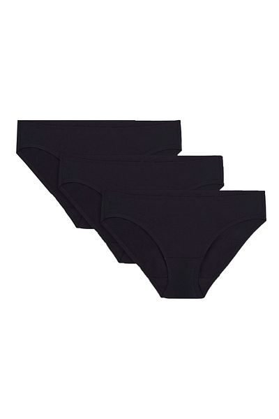 AYCI Chiloți Bato din bumbac pieptănat negru (PACHET DE 3)