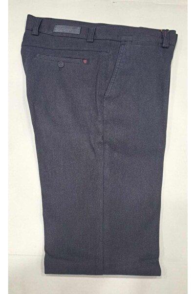 RATEKS Casual Sports Cotton Woven Patterned Gray Men's Trousers with Side Pockets