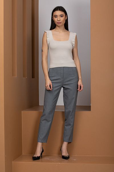 texin fashion Thick Strap Knitwear Crop Tank Top